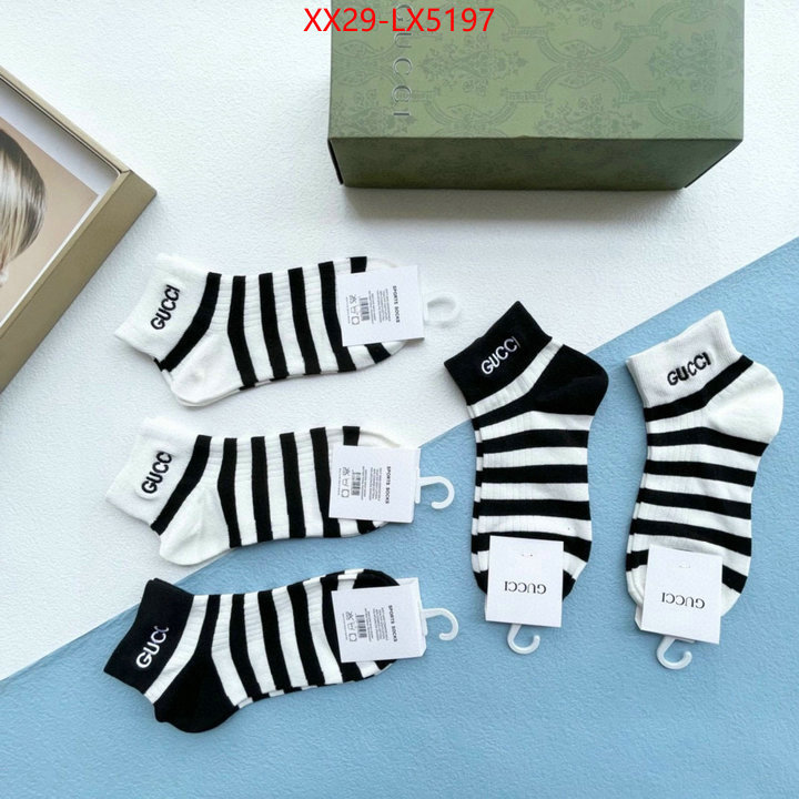 Sock-Gucci best ID: LX5197 $: 29USD