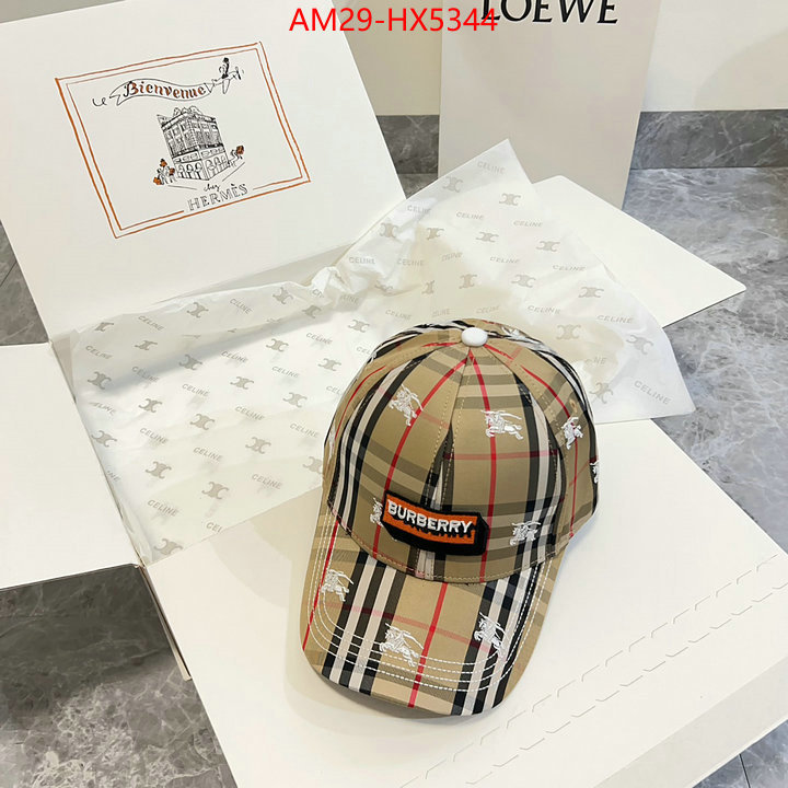 Cap(Hat)-Burberry where to buy fakes ID: HX5344 $: 29USD