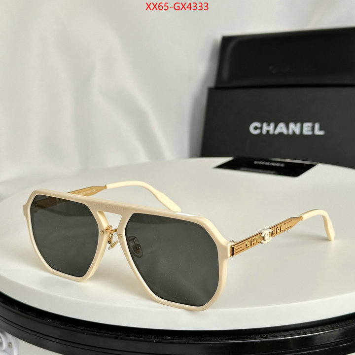 Glasses-Chanel how to buy replcia ID: GX4333 $: 65USD