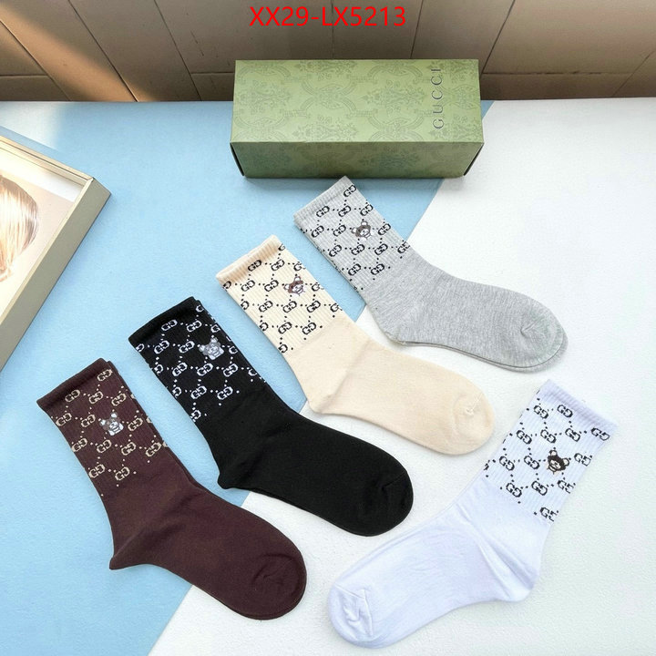 Sock-Gucci replcia cheap ID: LX5213 $: 29USD