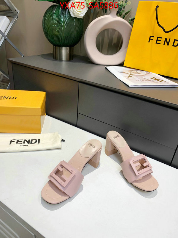 Women Shoes-Fendi fake aaaaa ID: SA5886 $: 75USD