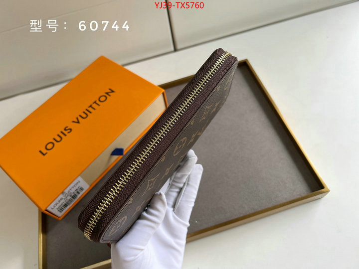 LV Bags(4A)-Wallet shop cheap high quality 1:1 replica ID: TX5760 $: 39USD,