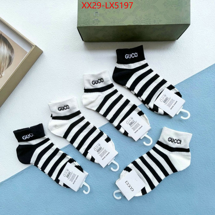 Sock-Gucci best ID: LX5197 $: 29USD