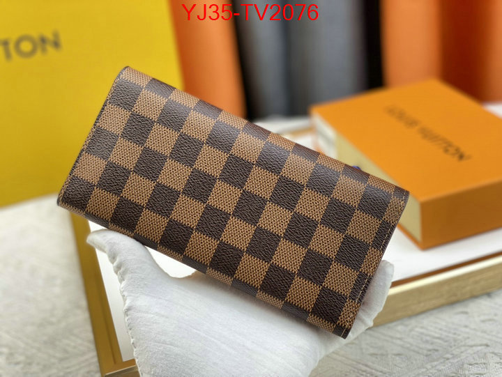 LV Bags(4A)-Wallet what is a counter quality ID: TV2076 $: 35USD,