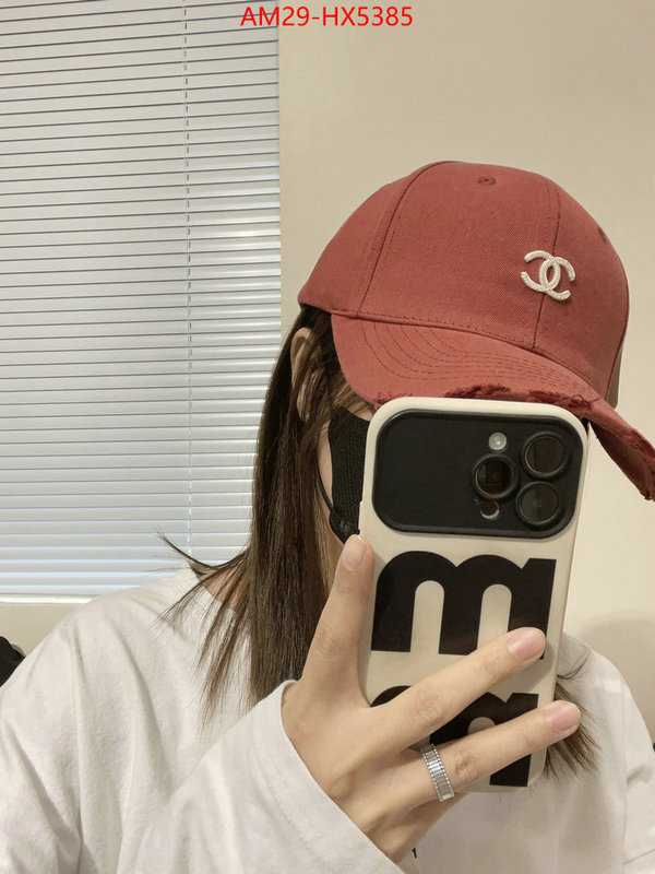Cap (Hat)-Chanel top quality designer replica ID: HX5385 $: 29USD