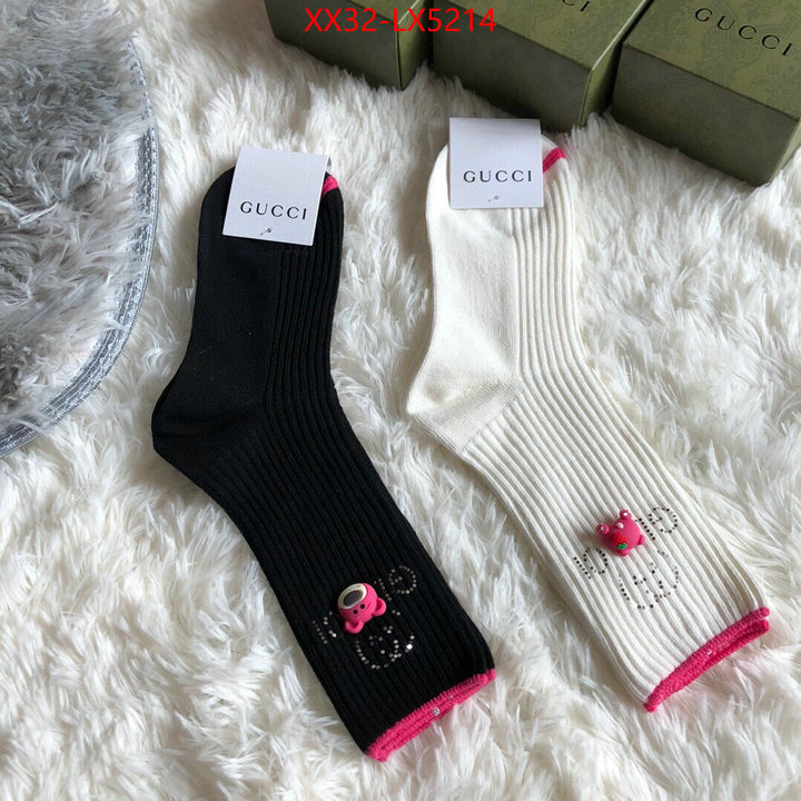 Sock-Gucci perfect quality ID: LX5214 $: 32USD