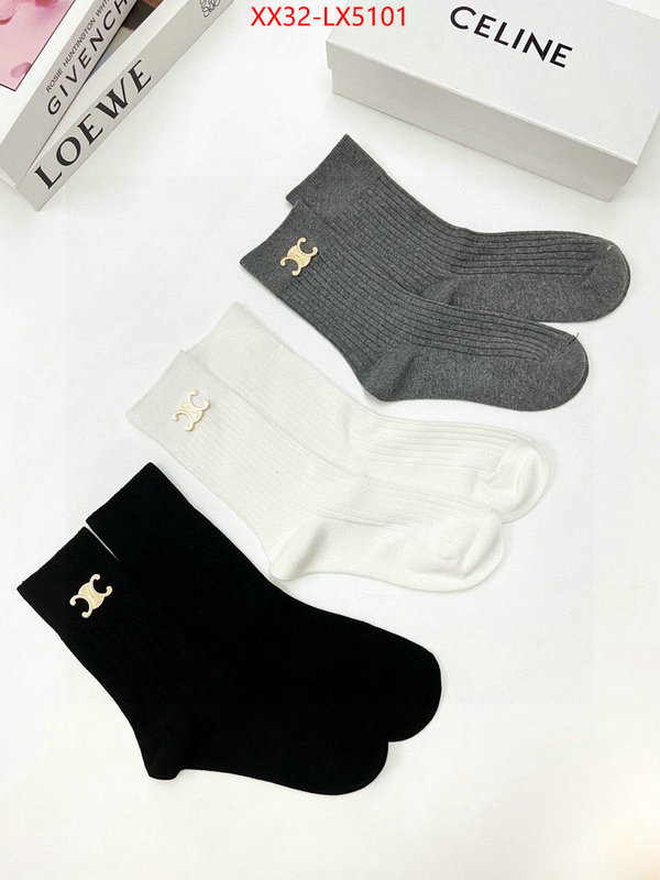 Sock-CELINE online sale ID: LX5101 $: 32USD