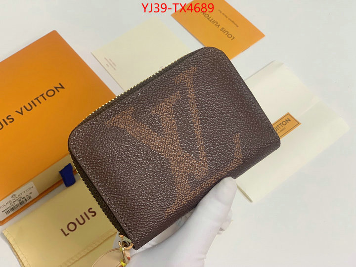 LV Bags(4A)-Wallet aaaaa class replica ID: TX4689 $: 39USD,