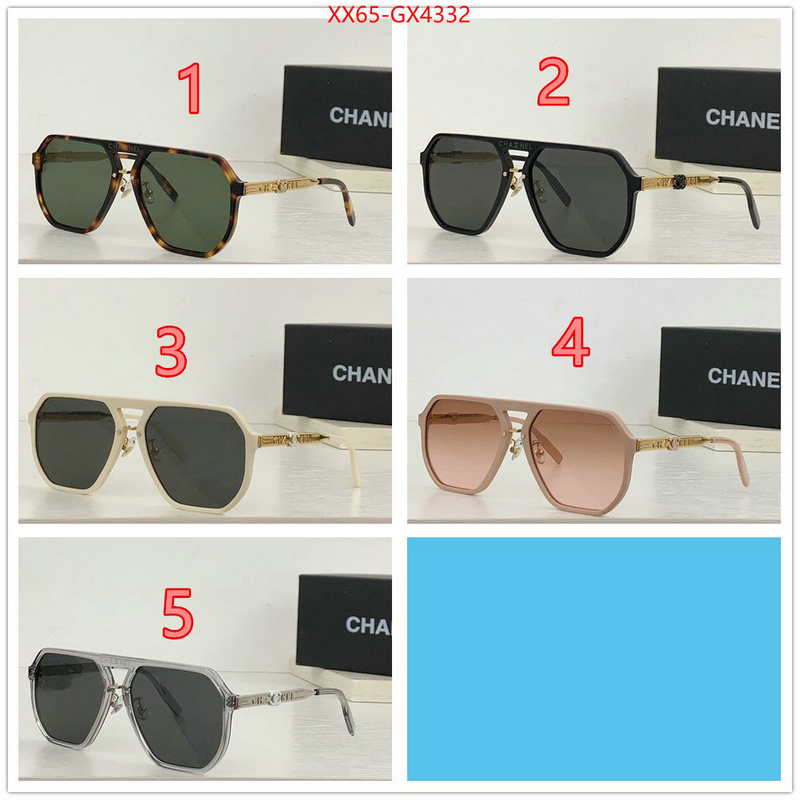 Glasses-Chanel wholesale replica shop ID: GX4332 $: 65USD