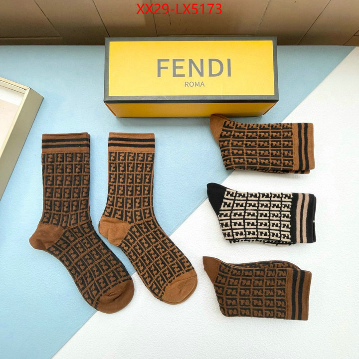Sock-Fendi designer wholesale replica ID: LX5173 $: 29USD