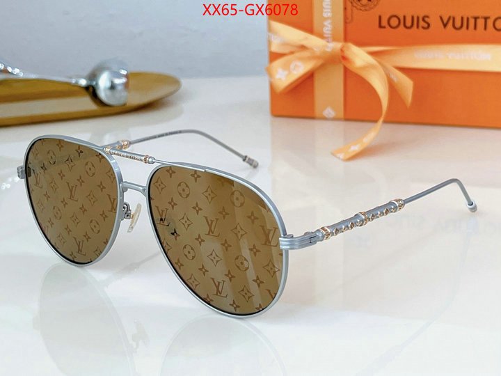 Glasses-LV the quality replica ID: GX6078 $: 65USD