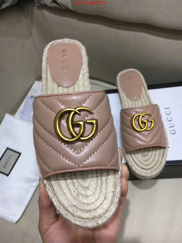 Women Shoes-Gucci buy aaaaa cheap ID: SX5777 $: 75USD