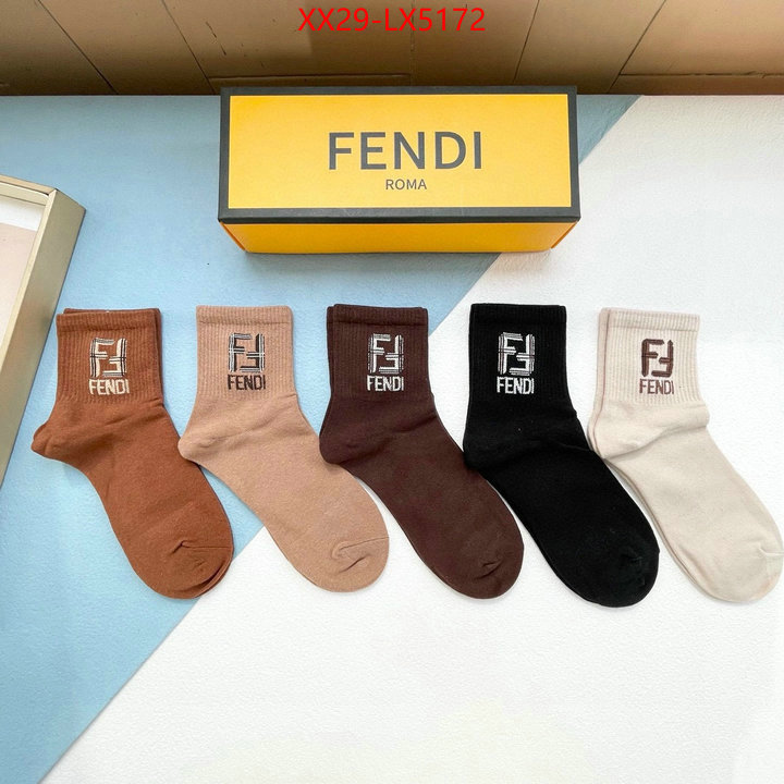 Sock-Fendi found replica ID: LX5172 $: 29USD