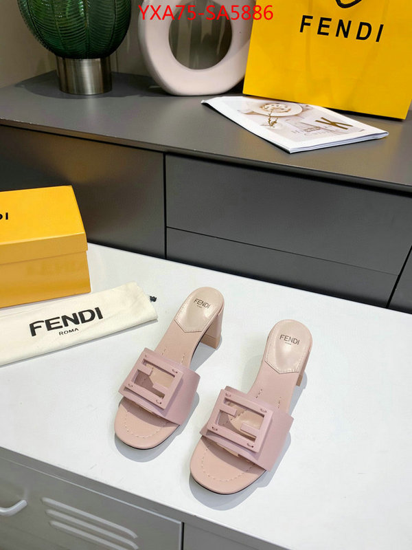 Women Shoes-Fendi fake aaaaa ID: SA5886 $: 75USD