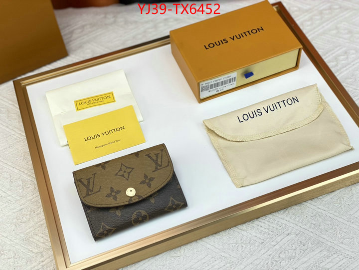 LV Bags(4A)-Wallet best wholesale replica ID: TX6452 $: 39USD,