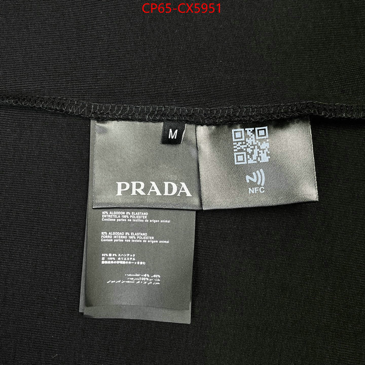 Clothing-Prada aaaaa+ replica designer ID: CX5951 $: 65USD