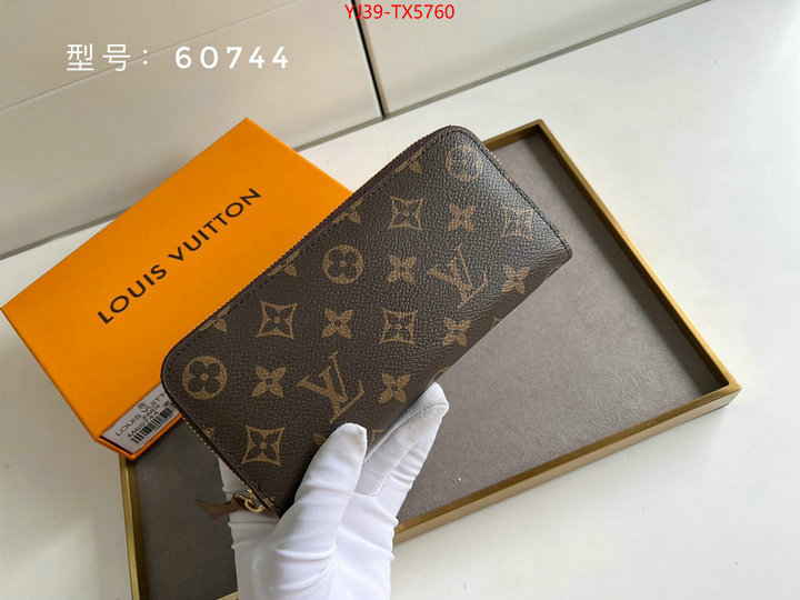 LV Bags(4A)-Wallet shop cheap high quality 1:1 replica ID: TX5760 $: 39USD,