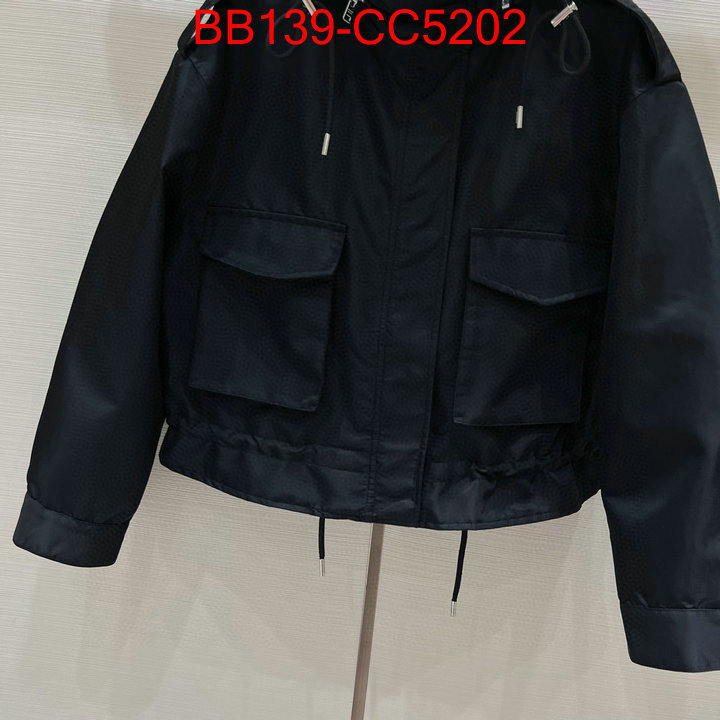 Clothing-Prada designer high replica ID: CC5202 $: 139USD