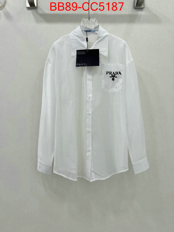 Clothing-Prada outlet 1:1 replica ID: CC5187 $: 89USD