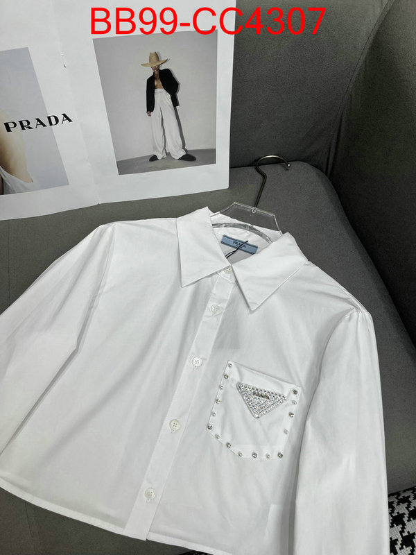 Clothing-Prada designer 1:1 replica ID: CC4307 $: 99USD