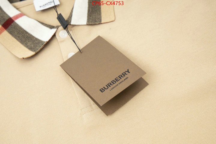 Clothing-Burberry wholesale sale ID: CX4753 $: 65USD