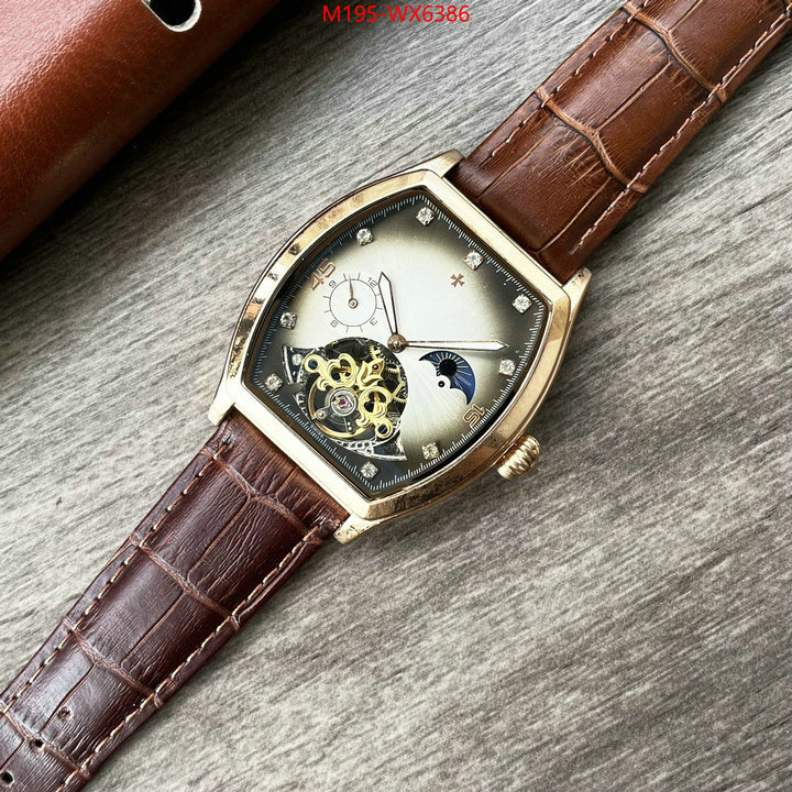 Watch(TOP)-Vacheron Constantin aaaaa class replica ID: WX6386 $: 195USD