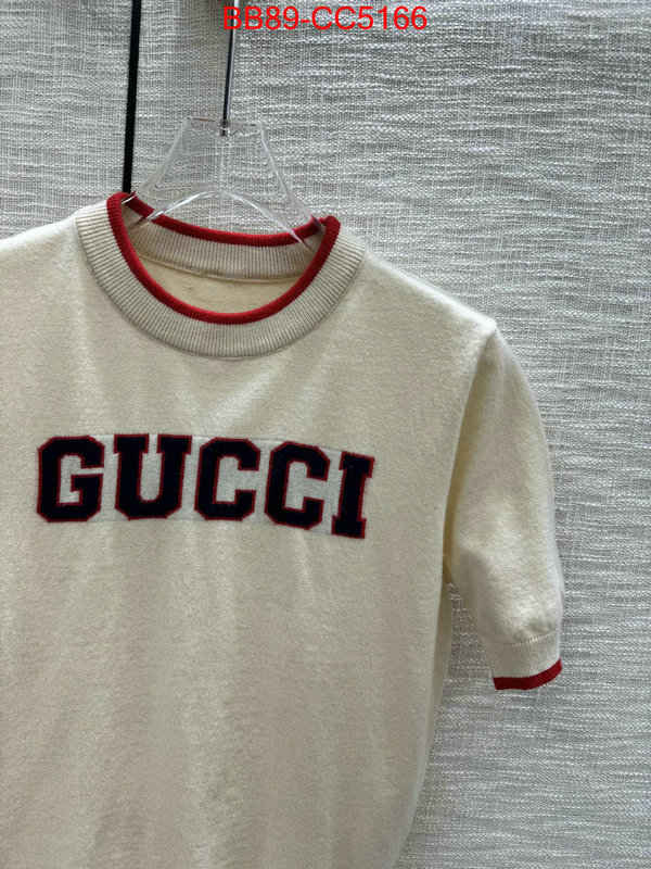 Clothing-Gucci best replica quality ID: CC5166 $: 89USD