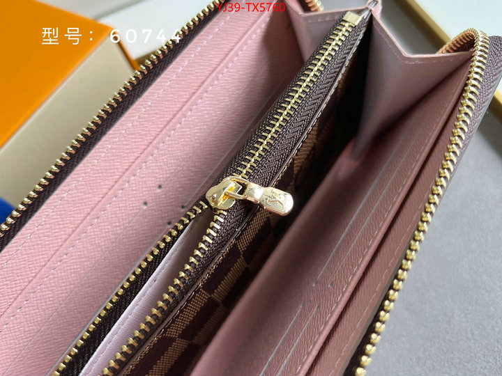 LV Bags(4A)-Wallet shop cheap high quality 1:1 replica ID: TX5760 $: 39USD,