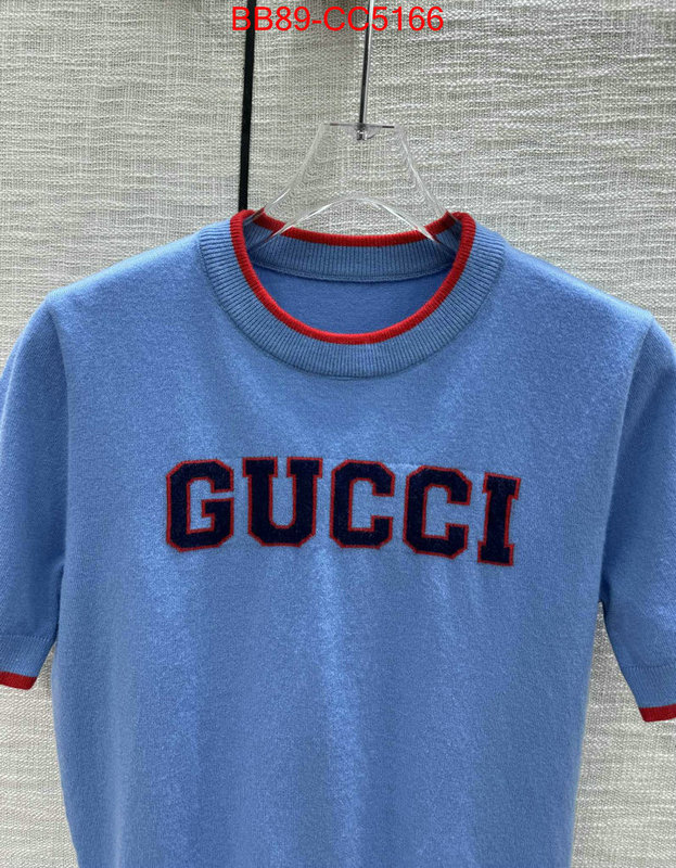 Clothing-Gucci best replica quality ID: CC5166 $: 89USD