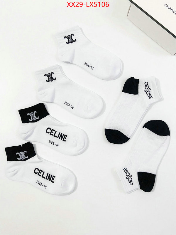 Sock-CELINE where to buy high quality ID: LX5106 $: 29USD