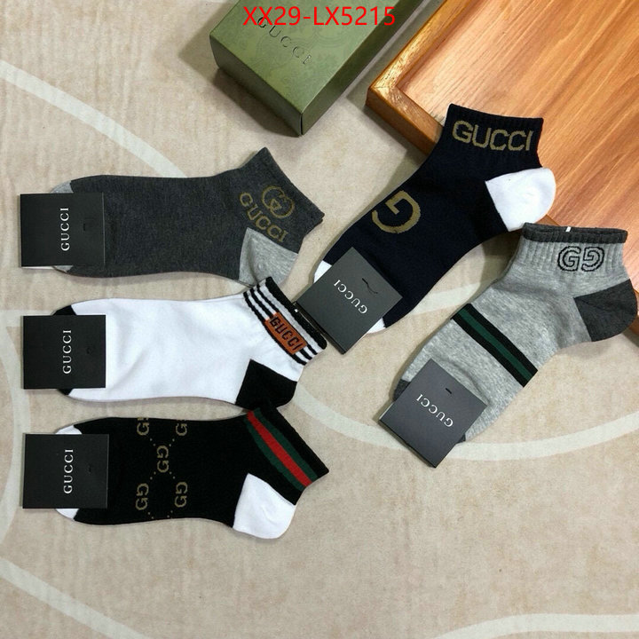 Sock-Gucci highest product quality ID: LX5215 $: 29USD