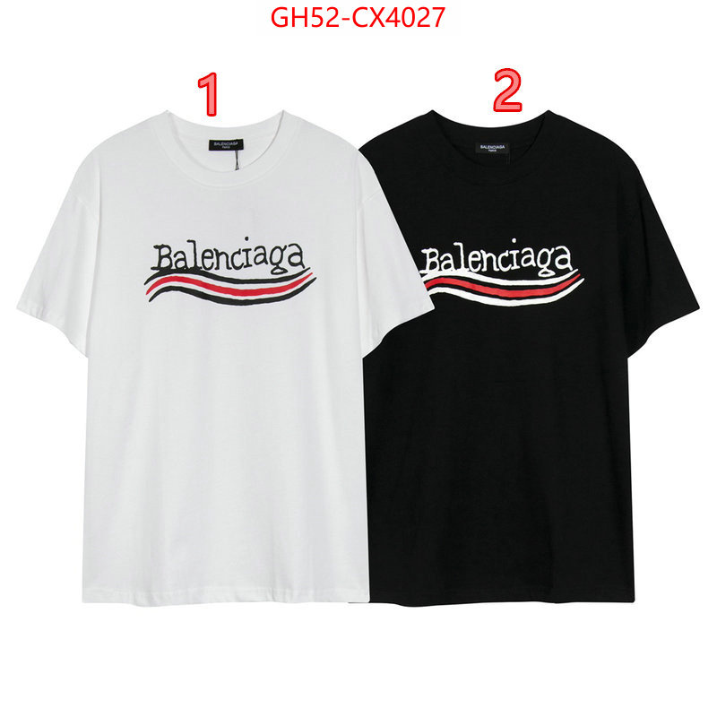 Clothing-Balenciaga 7 star quality designer replica ID: CX4027 $: 52USD