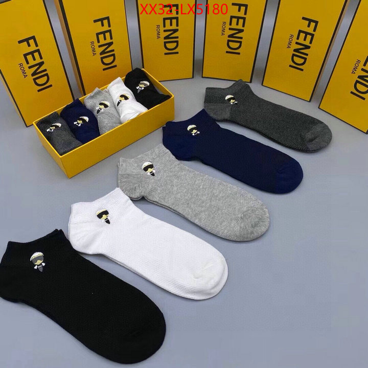 Sock-Fendi 7 star replica ID: LX5180 $: 32USD