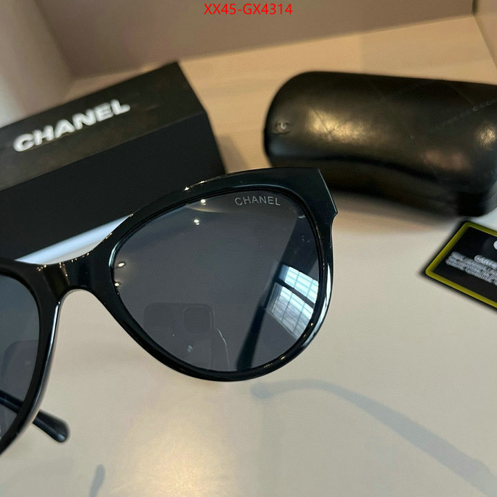 Glasses-Chanel top quality fake ID: GX4314 $: 45USD