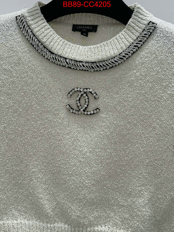 Clothing-Chanel where quality designer replica ID: CC4205 $: 89USD