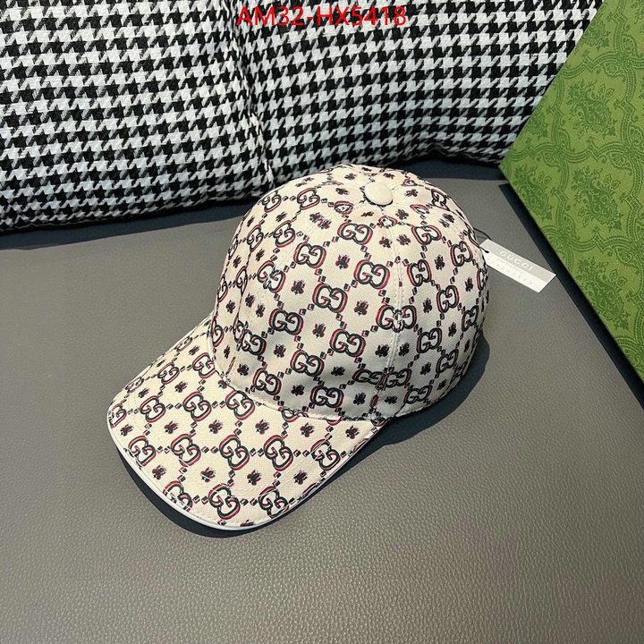 Cap(Hat)-Gucci shop designer ID: HX5418 $: 32USD