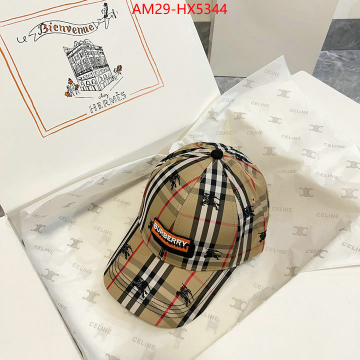 Cap(Hat)-Burberry where to buy fakes ID: HX5344 $: 29USD