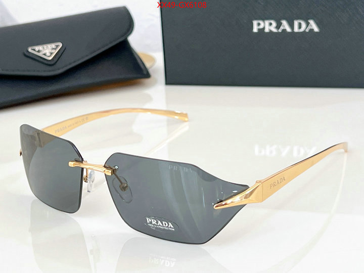 Glasses-Prada luxury ID: GX6108 $: 49USD