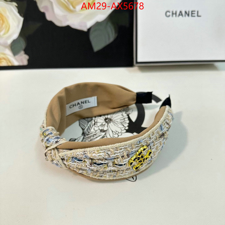 Hair band-Chanel designer fashion replica ID: AX5678 $: 29USD