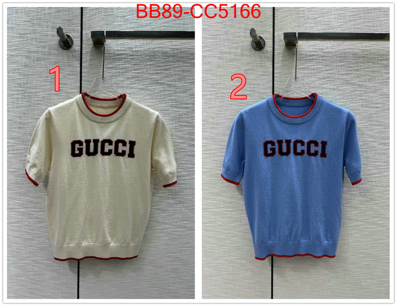 Clothing-Gucci best replica quality ID: CC5166 $: 89USD