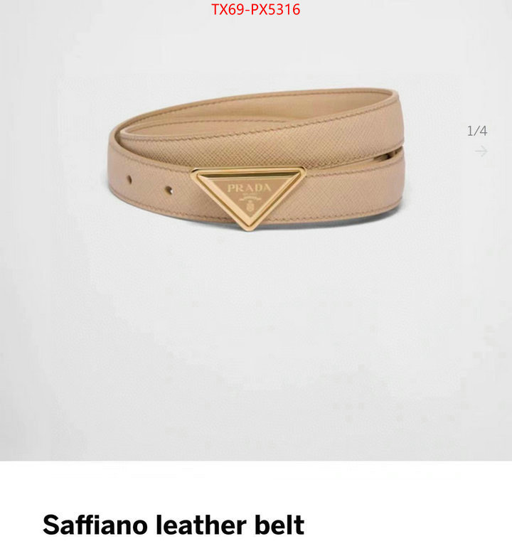 Belts-Prada are you looking for ID: PX5316 $: 69USD