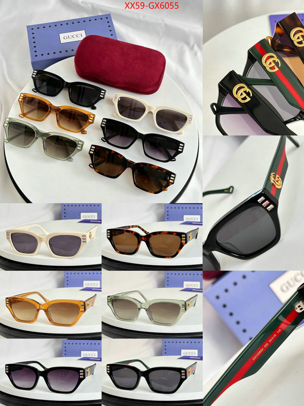 Glasses-Gucci wholesale replica shop ID: GX6055 $: 59USD