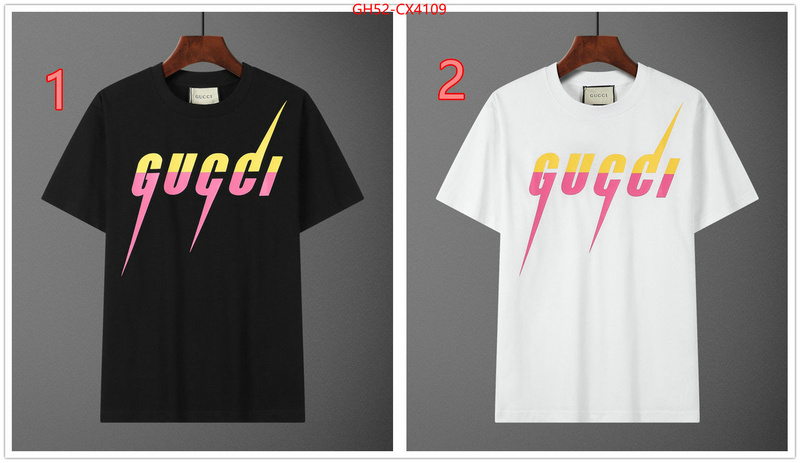 Clothing-Gucci best replica new style ID: CX4109 $: 52USD