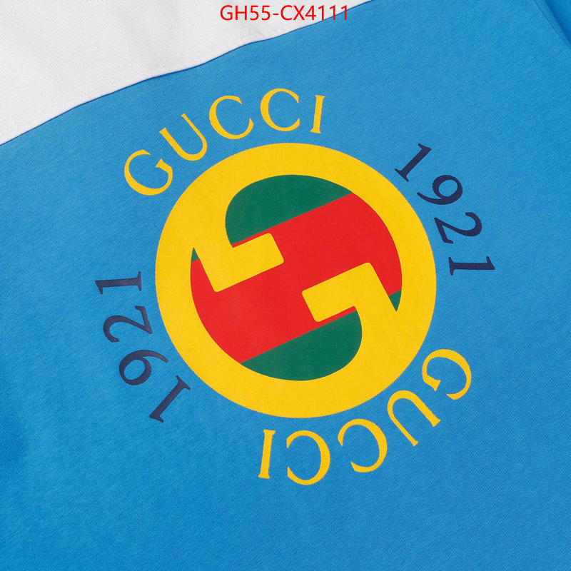 Clothing-Gucci how to buy replcia ID: CX4111 $: 55USD