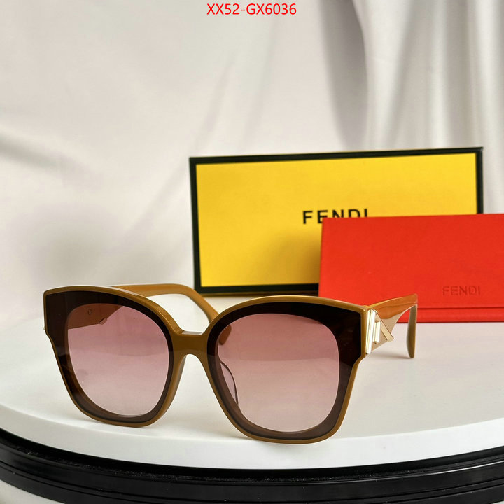 Glasses-Fendi replica 1:1 ID: GX6036 $: 52USD