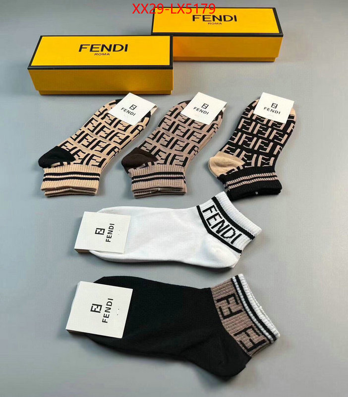 Sock-Fendi buy cheap ID: LX5179 $: 29USD