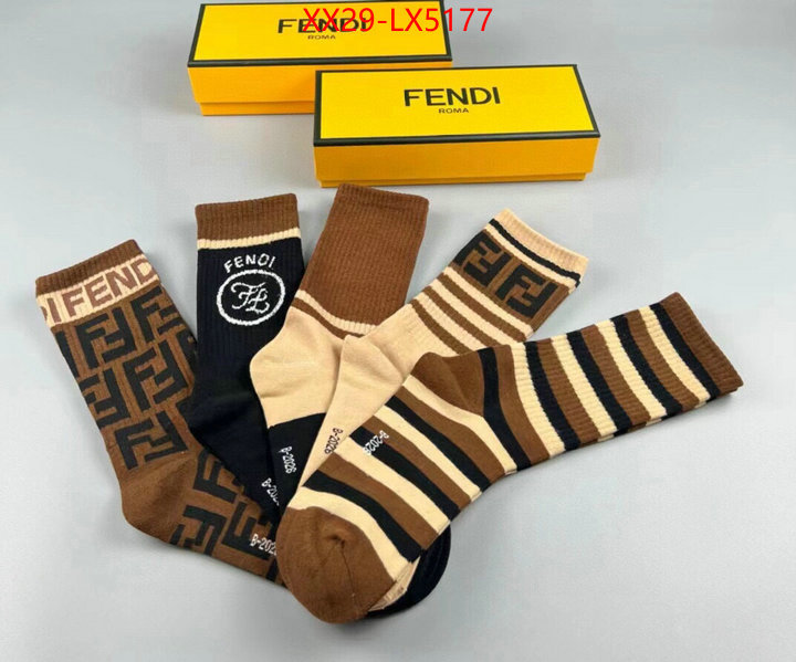 Sock-Fendi designer ID: LX5177 $: 29USD