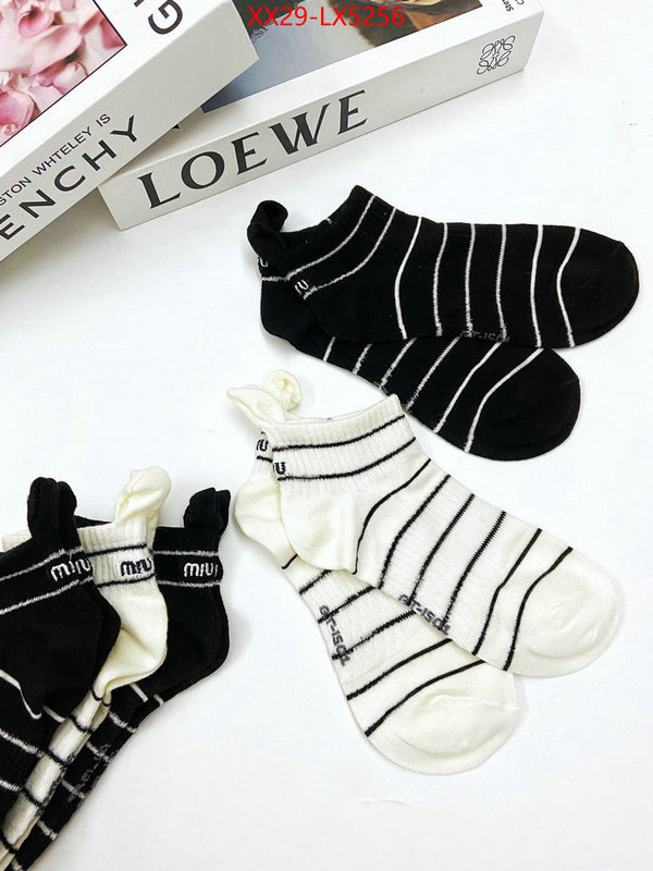 Sock-Miu Miu counter quality ID: LX5256 $: 29USD