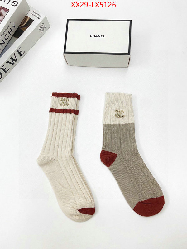 Sock-Chanel wholesale sale ID: LX5126 $: 29USD