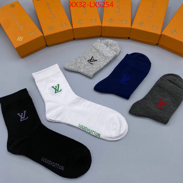 Sock-LV 2024 perfect replica designer ID: LX5254 $: 32USD